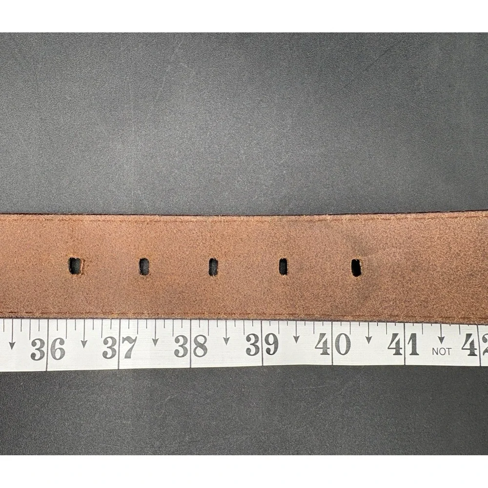 Vintage Levi Strauss & Co Belt Men's Size 36 Brown Leather Made USA Work Casual
